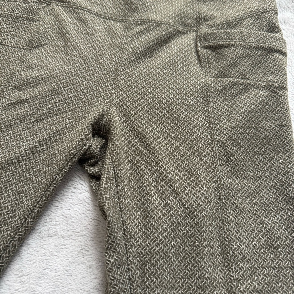 Athleta Leggings Women’s Medium Green Textured 7/8 Length Stash Pocket High Rise